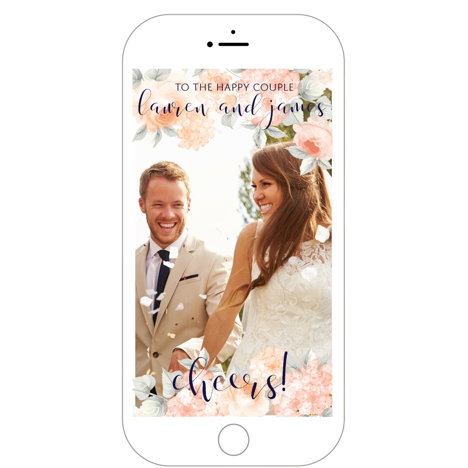 Custom Floral Wedding Snapchat Filter Wedding Snapchat