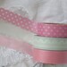 Pretty Pink Polka Dots and Doily Lace Washi Tape Set - 3 rolls, in a gift bag with tag, crafts, decor, scrapbooking, gift wrap