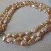 16" 13-14mm Natural Peach Coin Cultured Freshwater Pearl Necklace 38