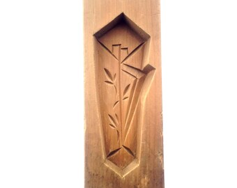 Vintage Japanese Kashigata - Vintage Cake Mold - Japanese Cake Mold - NOSHI ceremonial origami fold entirely distinct