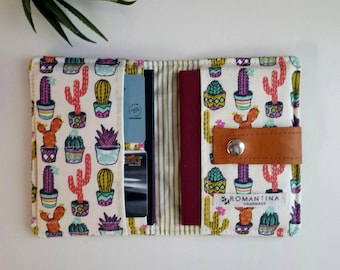 Wallet Passport 4, passport case, travel organizer, passport cover, family passport holder, travel document, travel organizer, Cactus case