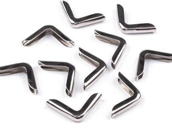 20 Metal Corner Protectors 14x14 mm