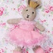princess bunny rabbit PDF email toy knitting pattern