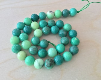 Green Grass Agate Beads 10mm