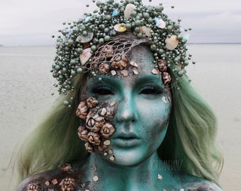 Mermaid crown, mermaid headpiece, headdress, mermaid costume, cosplay, costume accessories