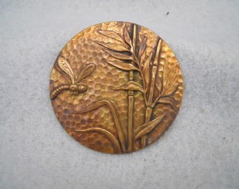 Vintage Brass Dragonfly Stamping