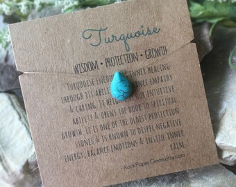 Turquoise Barely There Necklace, Turquoise Necklace, Floating Gemstone Necklace, Simple Necklace, Dainty Necklace, Turquoise Teardrop