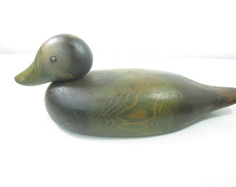 Hand Carved Duck, Wood Duck, Home Decor, Lake House Decor, Rustic Decor