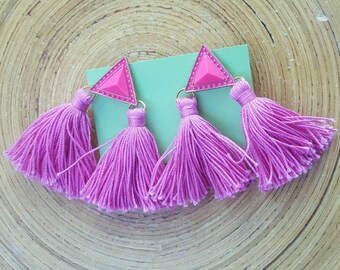 Double tassel earrings