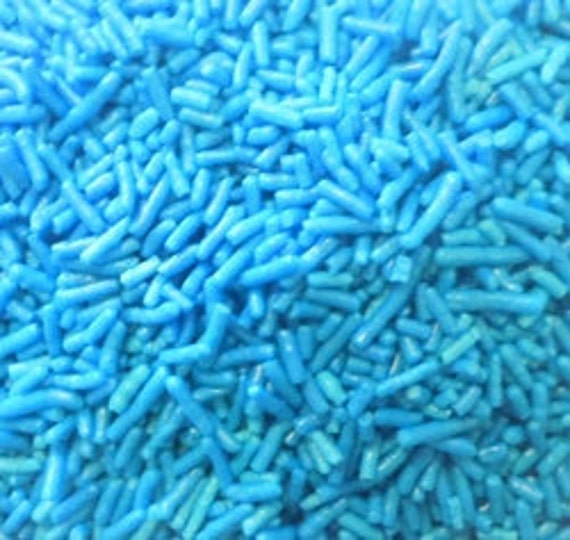 Baking Supply Sprinkles 1/2 LB Jimmies Color BLUE 8 oz. Best
