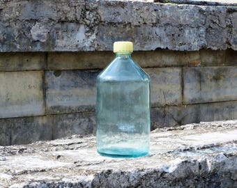 Unique gift for mens gift Medicine glass bottles Soviet vintage Rustic home decor bottle Nurse gift for doctor bachelor party decorations