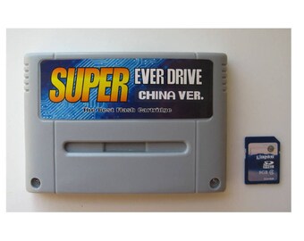 Super Everdrive Nintendo SNES Famicom Flash Cart + 8gb Sd Card PAL/NTSC Supayboy S Retron 3