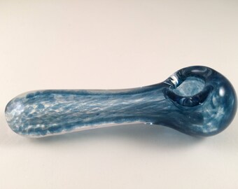 Crystal Bliss Blue glass smoking pipe