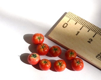 Dollhouse miniature realistic food , Miniature vegetables, Realistic tomatoes, 1:12 Scale, scale one inc, scale miniature,Incredible Detail.