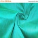 15% OFF One yard Aqua blue pure dupioni silk