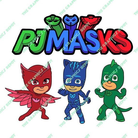 Download PJ Masks svg files dxf files eps files png files Studio3