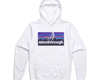 David Attenborough hoodie hooded sweatshirt in white
