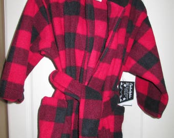 Lumberjack caroter children lumberjack fleece bathrobe robe dressing gown