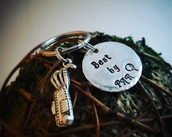 Best by PAR sterling silver keychain