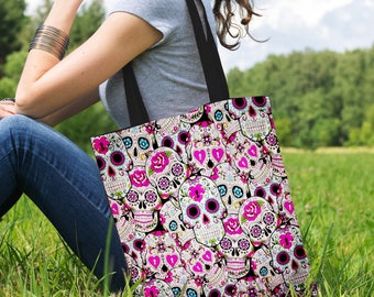 Party Skulls Canvas Tote Bag