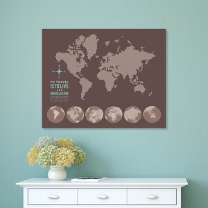 Places visited map  Etsy