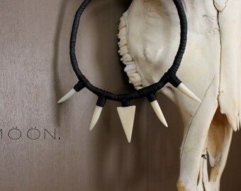 Handmade Rubber Tribal necklace