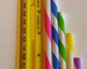Cutting Your Reusable Straws to Size. Addition to Your BPA Free Eco Friendly Striped Straws