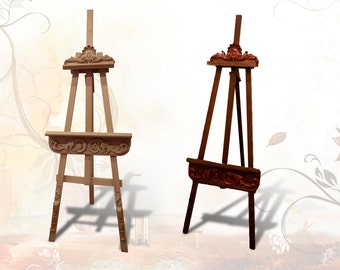 Easel | Wood Easel | Wooden Easel | Painting Easel | Display Easel | Floor Easel | Oak Easel