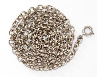 24" Solid Sterling Silver 925 3mm Round Rolo Link Chain Necklace / 14g