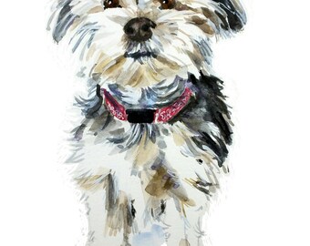 Portrait de chien personnalisé, portrait de chien, aquarelle, animaux, portrait, peinture aquarelle, peinture chien personnalisé, cadeau de propriétaire de chien, art mural chien