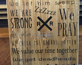 In this family train Sign