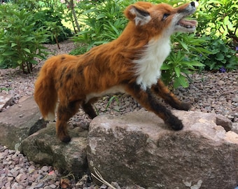 Needle felted fox...'walking in the garden'