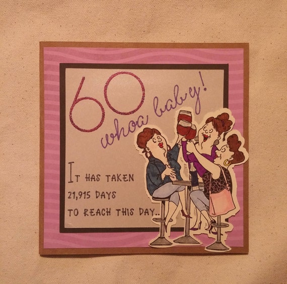 60th Birthday Card for Female Friend