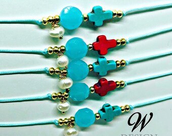 Adjustable cross bracelets (each)