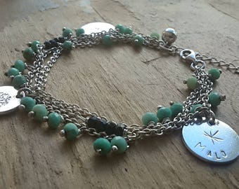 Silver bracelet 925 gemstones