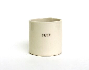 salt ... hand built porcelain vessel