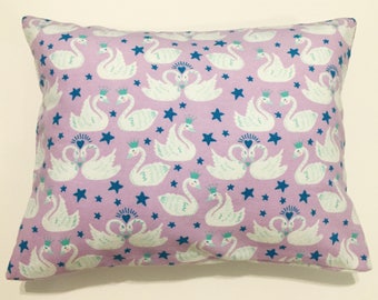 Travel Pillow | Princess Swan Flannel Travel Pillowcase | Envelope Pillowcase