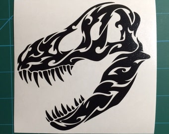 Tribal T-Rex Decal 5x5