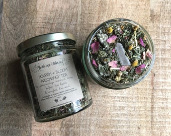 Nourish and Bloom Pregnancy Tea Organic herbal Pregnancy Tea