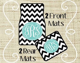 Personalized Car Mats, Car Mats, Custom Car Mat, Monogram Car Mat, New Driver Gift, Car Floor Mats, Car Accessories, Sweet 16 Gift, Chevron