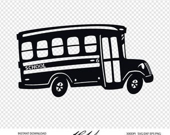 School Bus Cut File - Digital Files - School Bus SVG - School Bus DXF - School Bus EPS - Vector School Bus - School Bus png - School Clipart