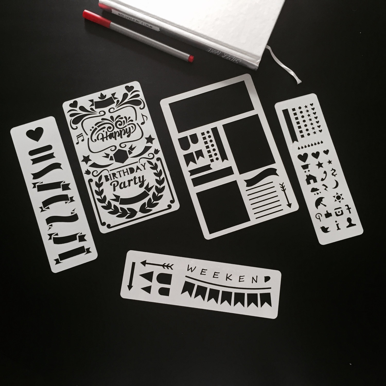 Bullet Journal Stencils SVG