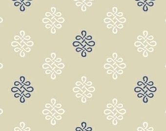 SALE - Serena - Blue Beige Foulard from Windham Fabrics