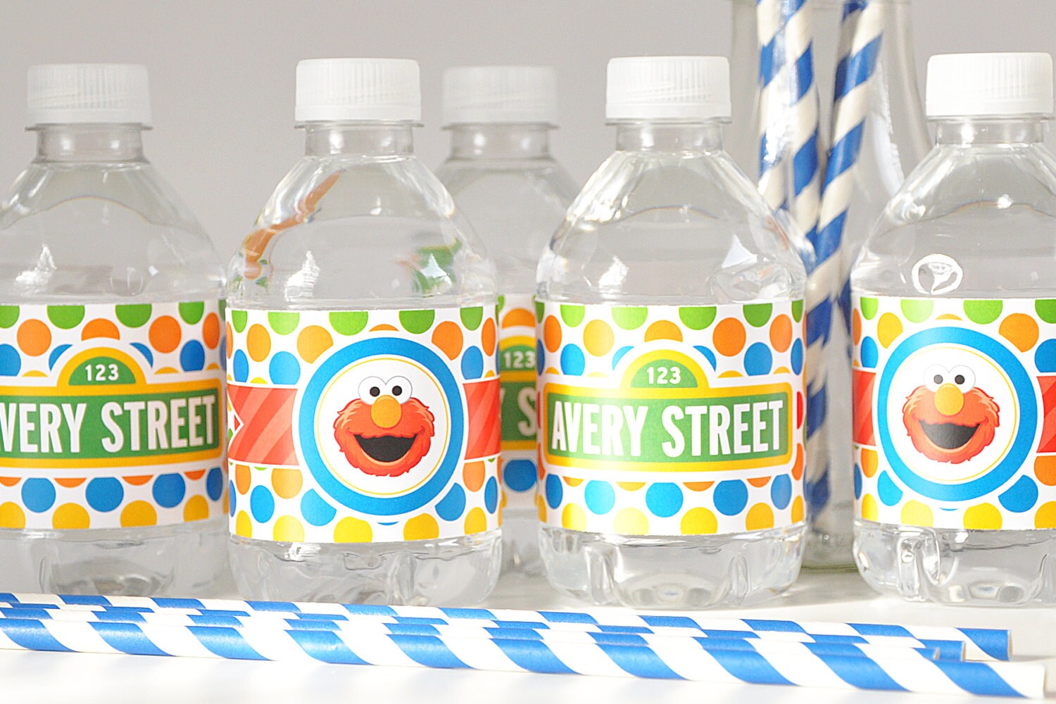 Sesame Street Water Bottle Labels Sesame Street First