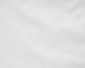 White PUL fabric. Waterproof, breathable, washable, Polyurethane laminate plain white solid colour material. FQ Fat quarter Half Full Metre