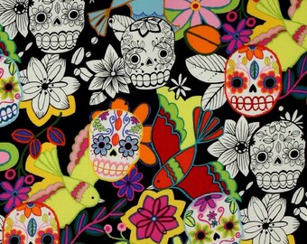 Alexander Henry - Calaveras Alegres - 7810C - Black
