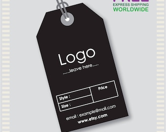 1000 Pcs Custom Hang Tags, Custom Clothing Labels, Custom Clothing Hang Tag, Cheap Hang Tags, Price Tag, Bar code Tag, Brand Tag