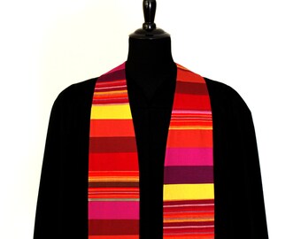 Clergy Stole, Sunset, #139, Pastor Stole, Minister Stole, 54" Length, Pastor Gift, Vestments