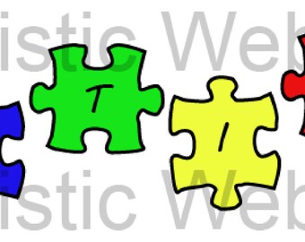 Autism Awareness Puzzle Pieces Clip Art