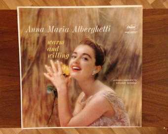 Anna Maria Alberghetti Vinyl Record Album | Warm and Willing